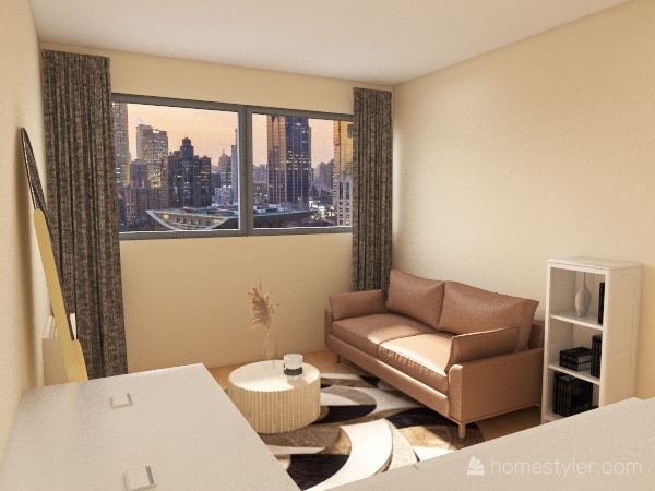 Appartement Place des reflets 3d design renderings