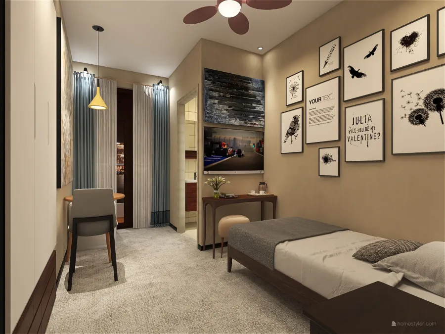Hotel Apartment 3d design renderings