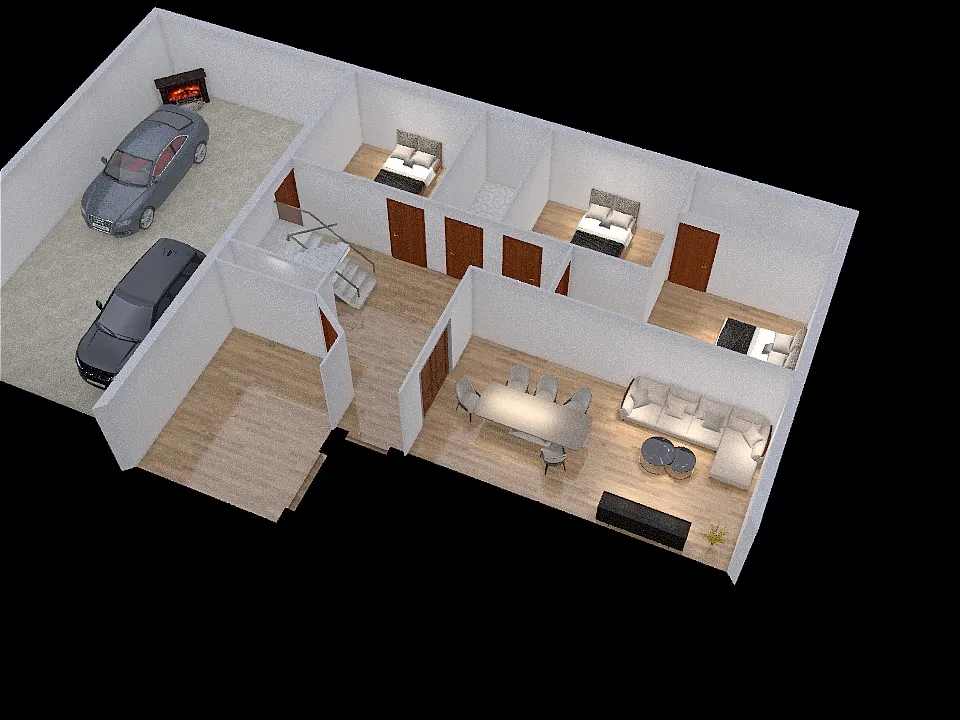 Casa Javi y Lara - Opción 2 3d design renderings