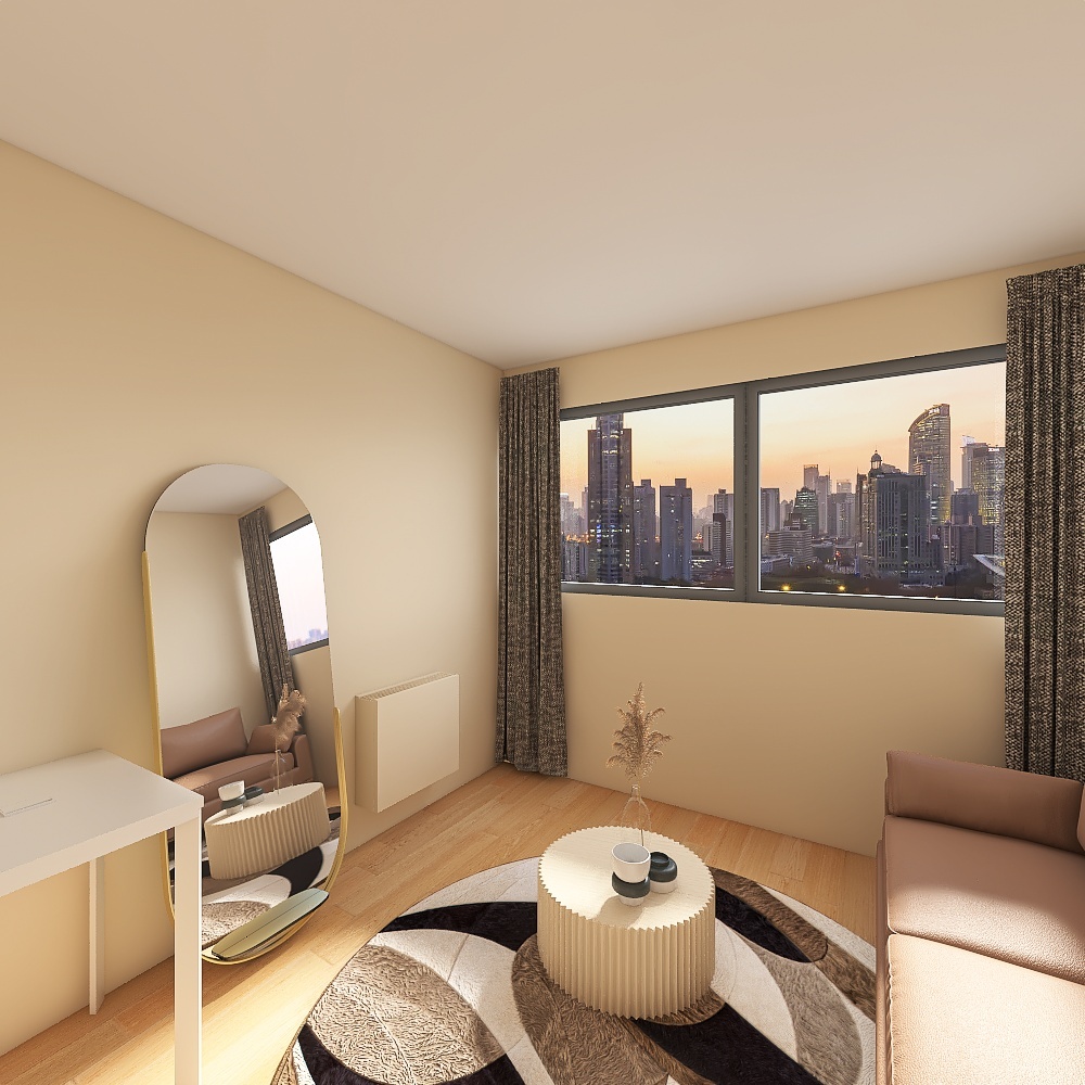 Appartement Place des reflets 3d design renderings