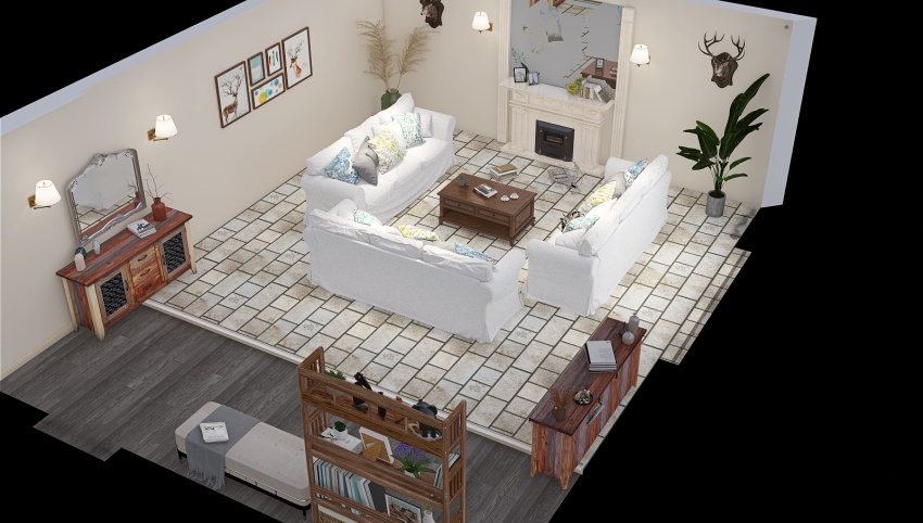 Family Room 3d design picture 55.94