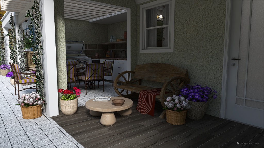 Summer Countryside Home 3d design renderings