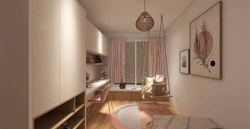 Second Bedroom 3d design renderings