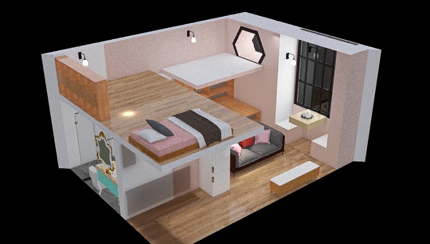 Mini Apartment 3d design picture 37