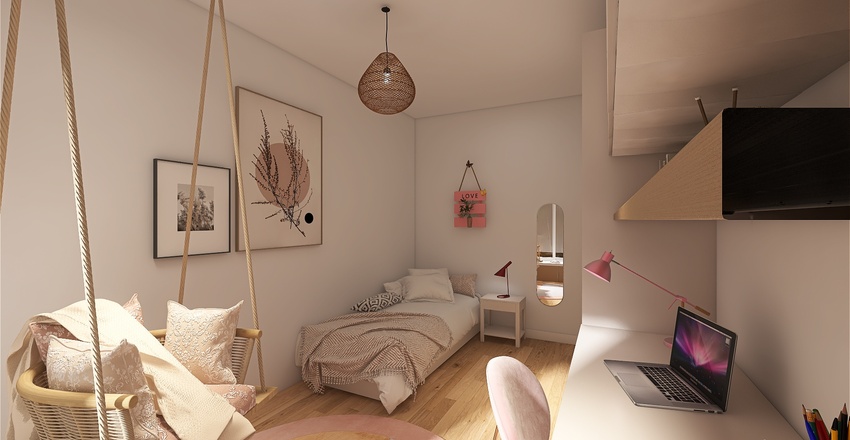 Second Bedroom 3d design renderings