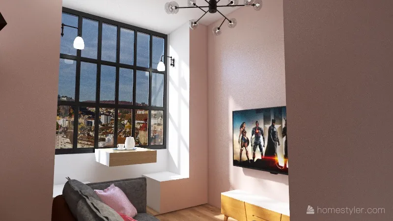 Mini Apartment 3d design renderings