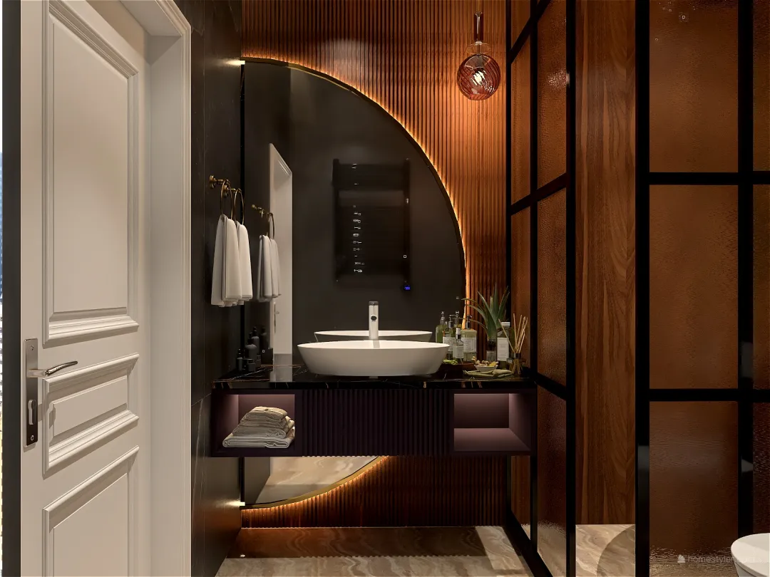 Forest bathroom 3d design renderings