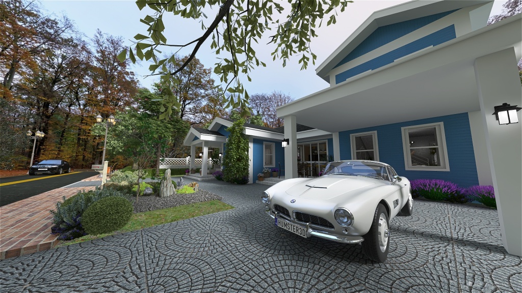Summer Countryside Home 3d design renderings