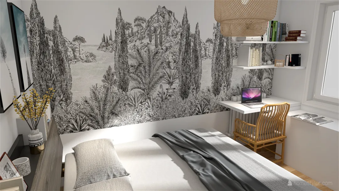 Noel Bedroom 3d design renderings