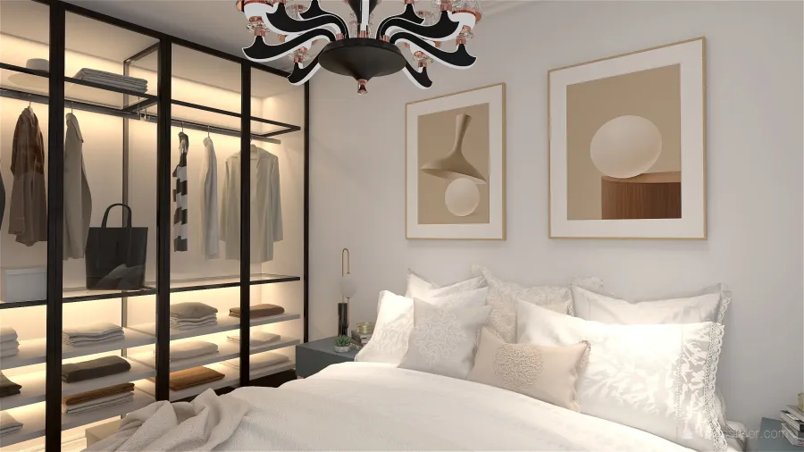 Dormitorio principal 3d design renderings