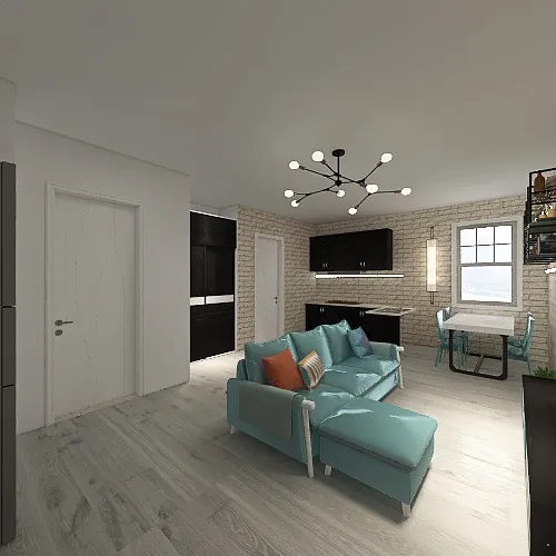 2 bedrooms appartement 3d design renderings