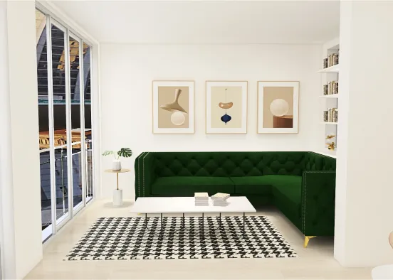 long green one bed Design Rendering