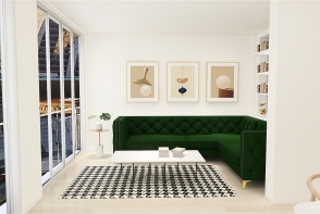 long green one bed Design Rendering