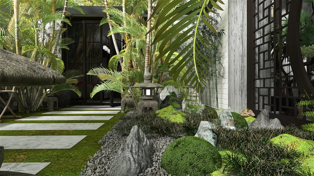 StyleOther Asian Oriental garden inspired 3d design renderings