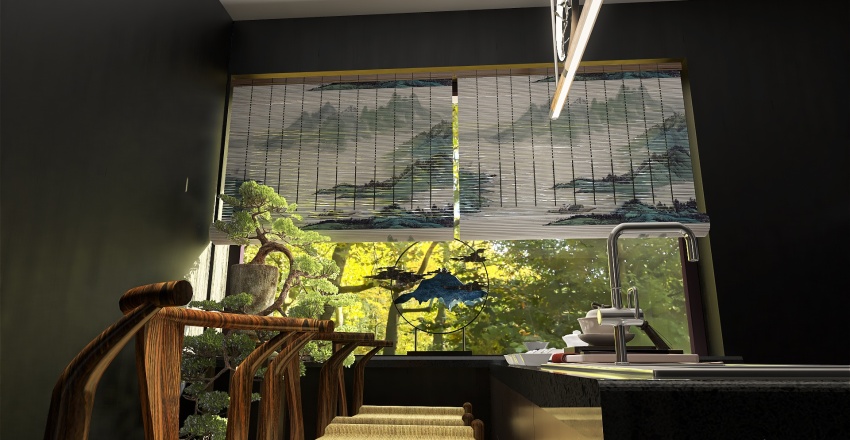 StyleOther Asian Kitchen 3d design renderings