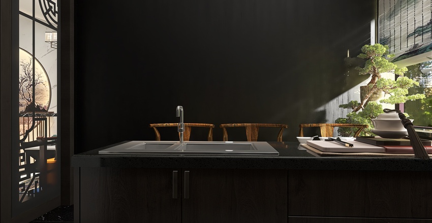 StyleOther Asian Kitchen 3d design renderings