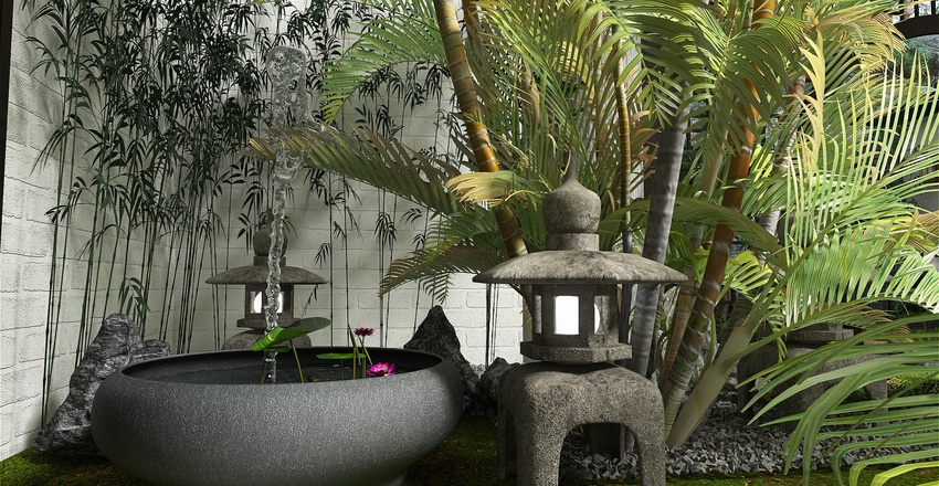 StyleOther Asian Courtyard 3d design renderings