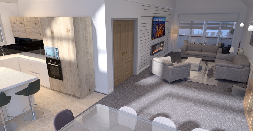 Coastal luxe 3d design renderings