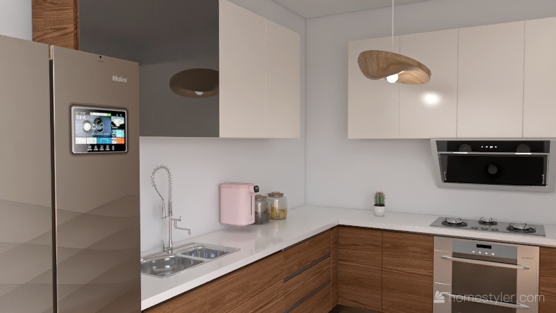 cozy kitchen 3d design renderings