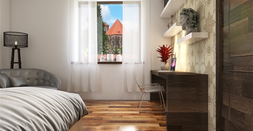Scandinavian StyleOther Beige White Kids Room 3d design renderings