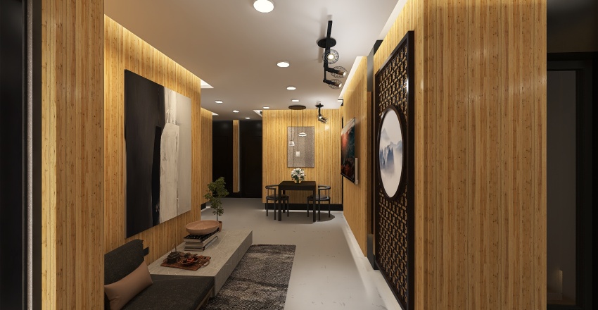 Corridor/Lounge 3d design renderings