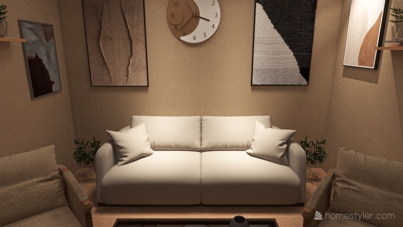 cozy living room 3d design renderings