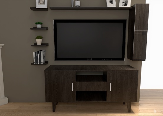 3 designs of tv units Design Rendering