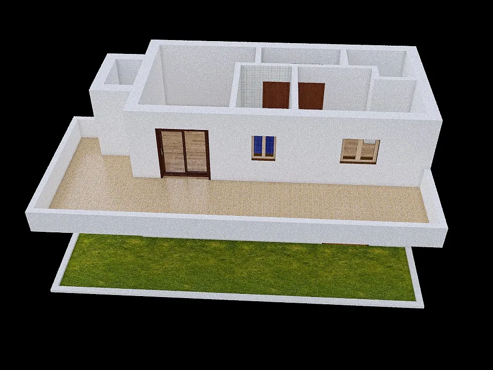 casa graca 2 andares 3d design renderings
