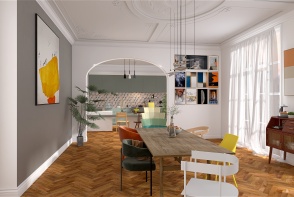 Appartement Haussmannien Design Rendering