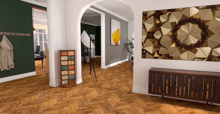 Appartement Haussmannien 3d design renderings
