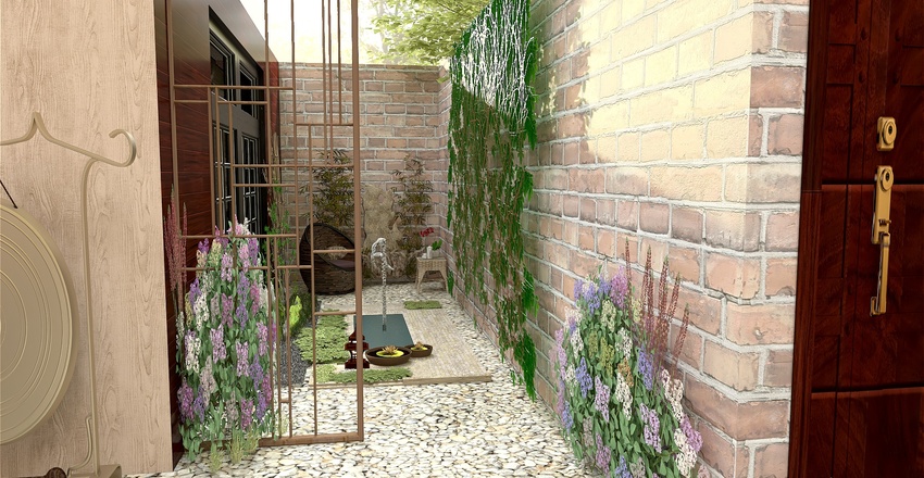 Courtyard 3d design renderings
