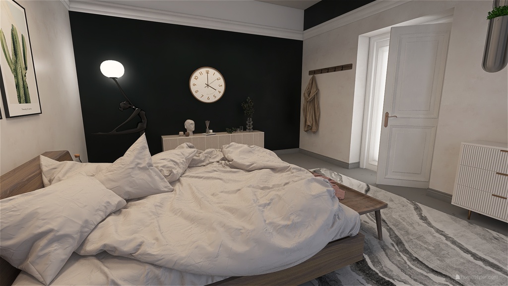 Room 1 Classic Black and White design ideas & pictures (73 sqm)Homestyler