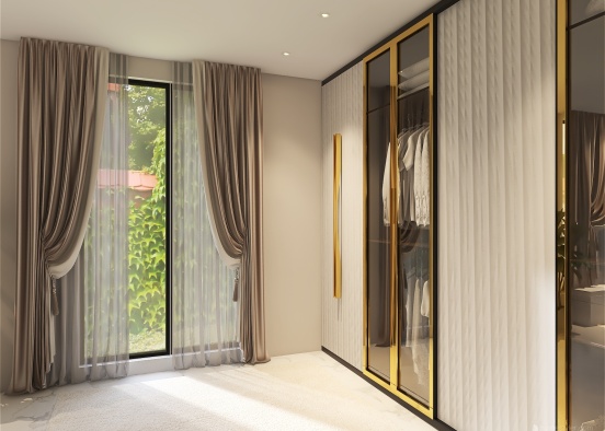 luxurygold master bedroom Design Rendering
