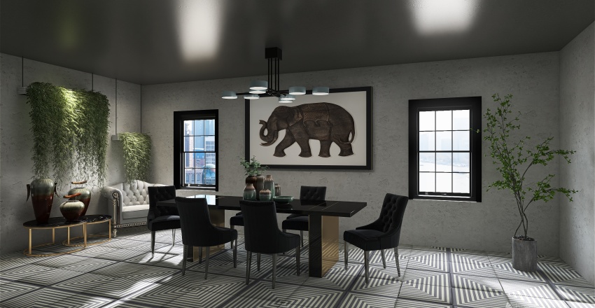 Elephant room 3d design renderings