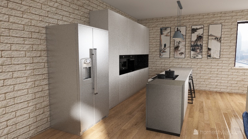 Living area 3d design renderings