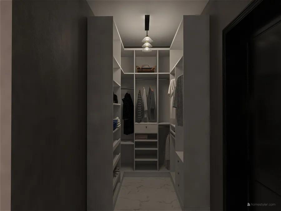 bedroom closet 3d design renderings