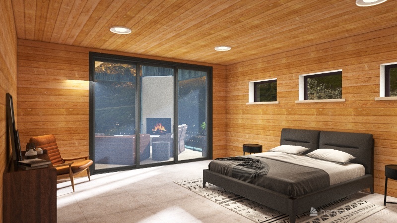2nd Bedroom 3d design renderings