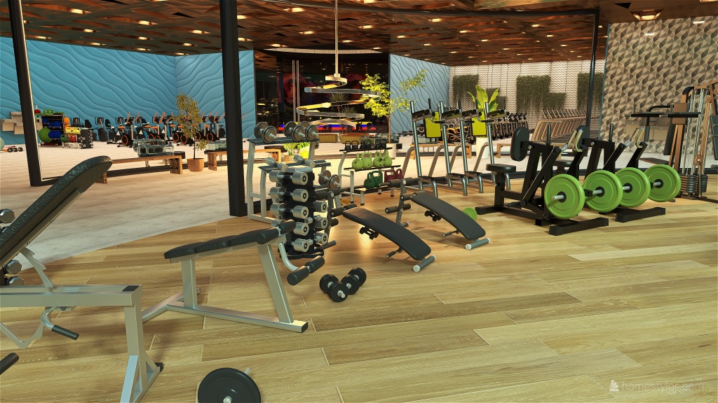 #HSDA2021Commercial Element5 Fitness Center 3d design renderings