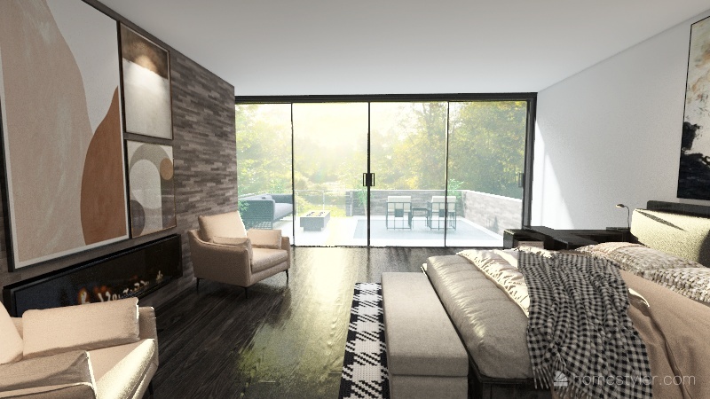 Forest Cottage 3d design renderings
