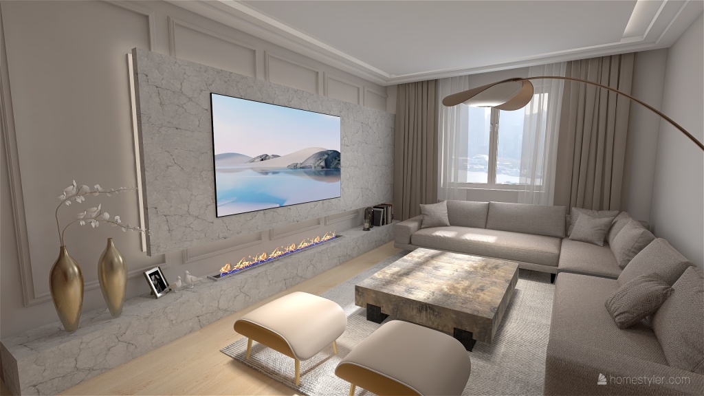 غرفة جلوس 3d design renderings