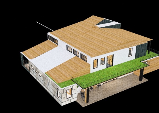 Cabin (Double Porch) Design Rendering