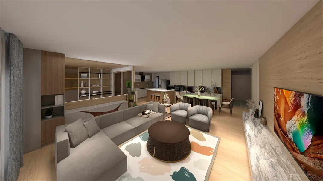 New Yang House 3d design renderings