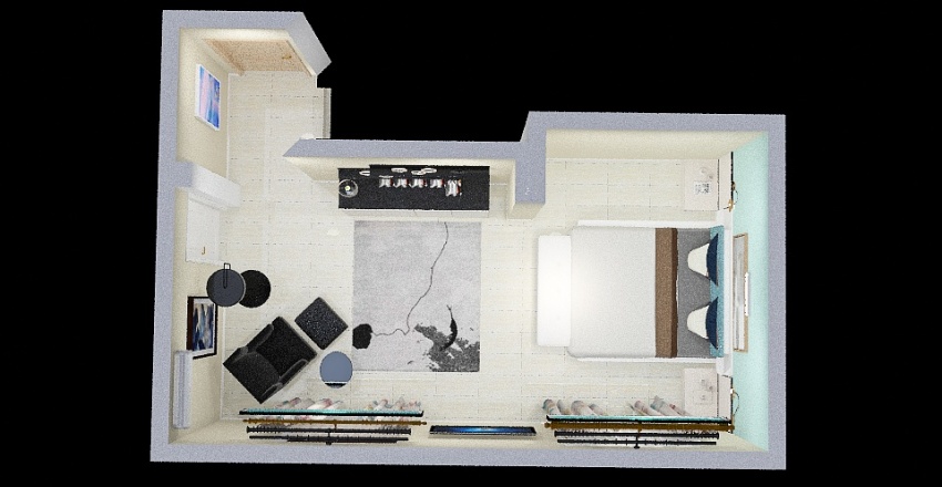 Habitacion Puri 3d design renderings