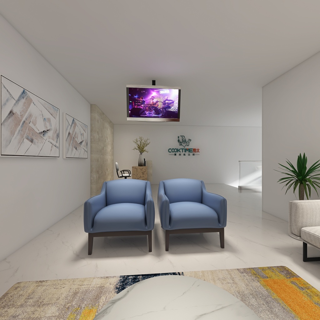 Predio duplex - mercado e office 3d design renderings