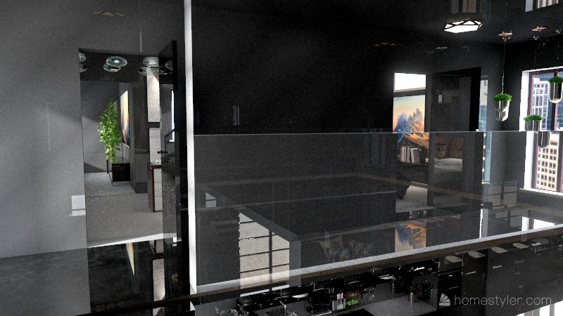 Mirror Loft 3d design renderings
