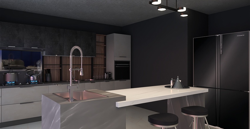 Living and Dining Room 3d design renderings