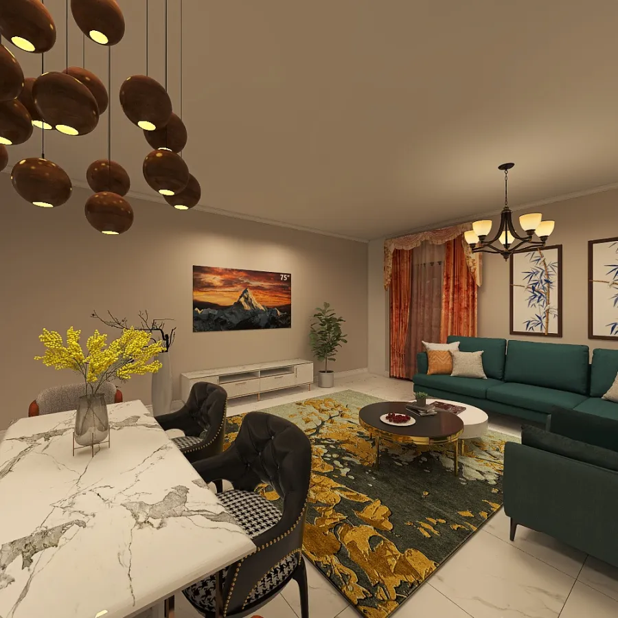 modern apartment 3d design renderings