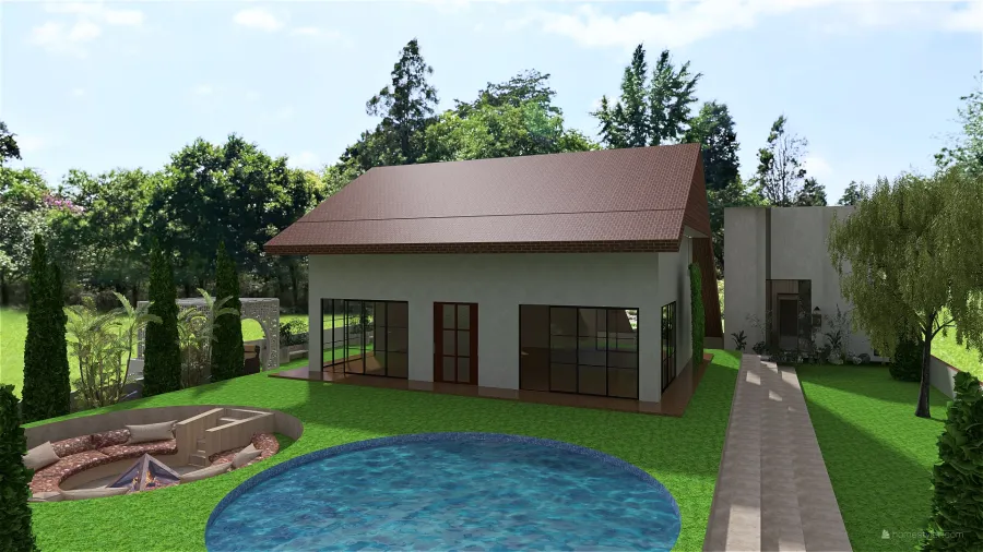 small house 3d design renderings