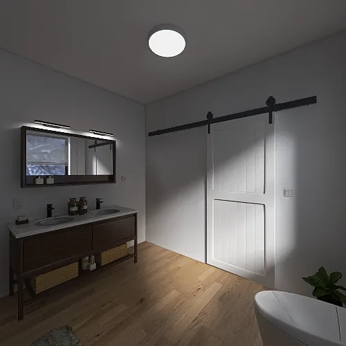 Cuarto de baño estilo nordico 3d design renderings