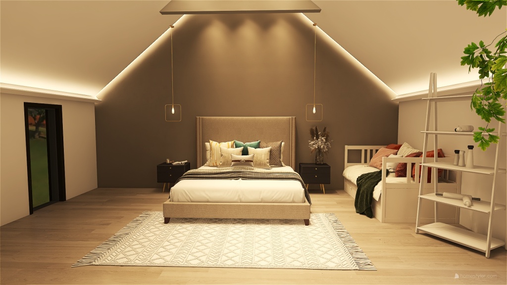 Girls Dream Loft Bedroom!! 3d design renderings